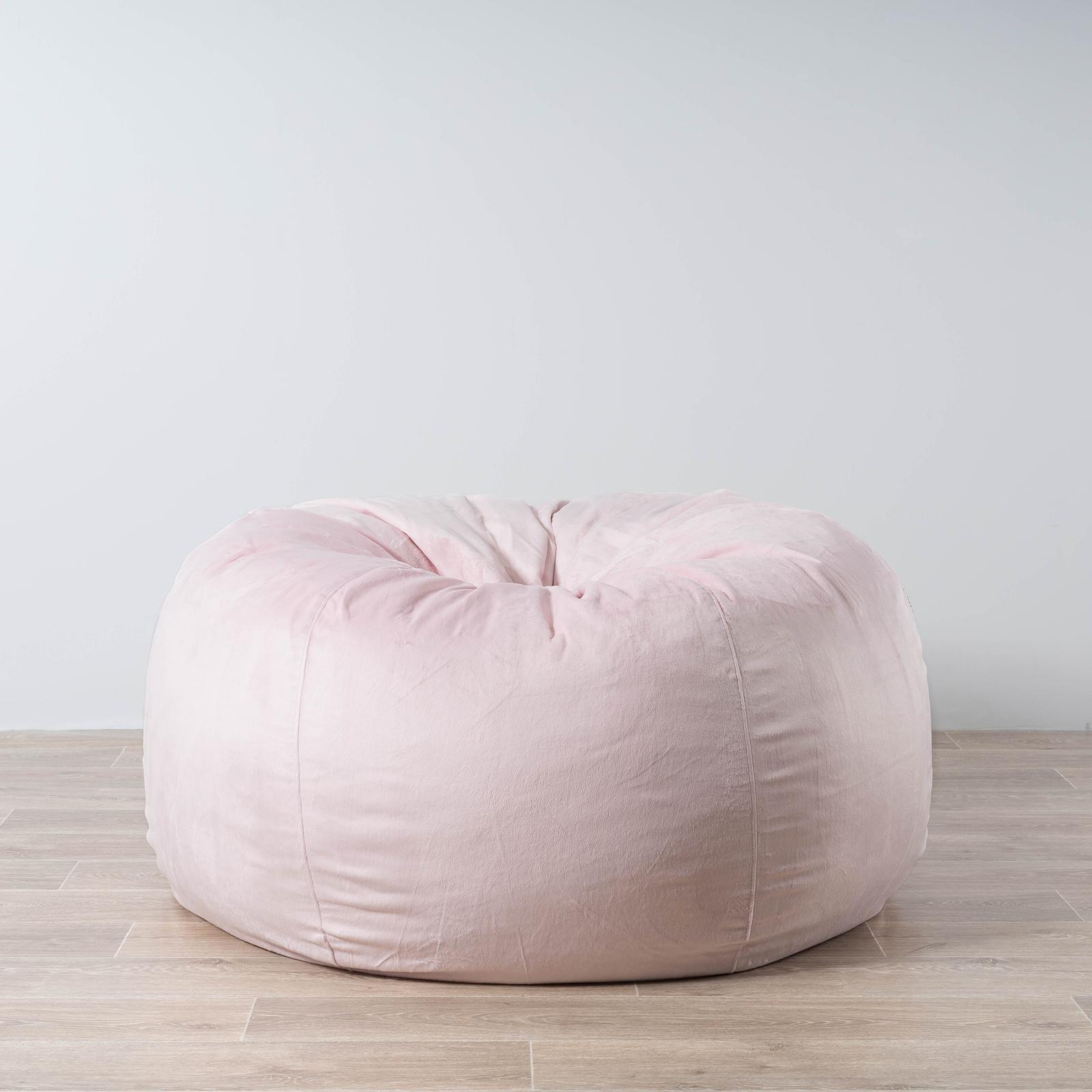 Pierre Fur Bean Bag Blush Pink Bunnings Australia