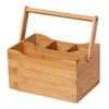Sherwood Home Bamboo Cutlery Caddy - Natural Brown