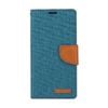 Goospery Canvas Diary Case for iPhone 14 Pro - Green