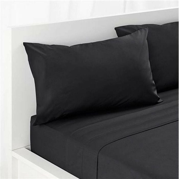 CottonMore A Pair of 100% Bamboo Black Pillow Cases 48x73cm