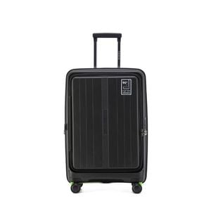 Tosca Cruiser Hard Case Carry On Travelling Suitcase Medium 67x42x27cm BLK/LIM