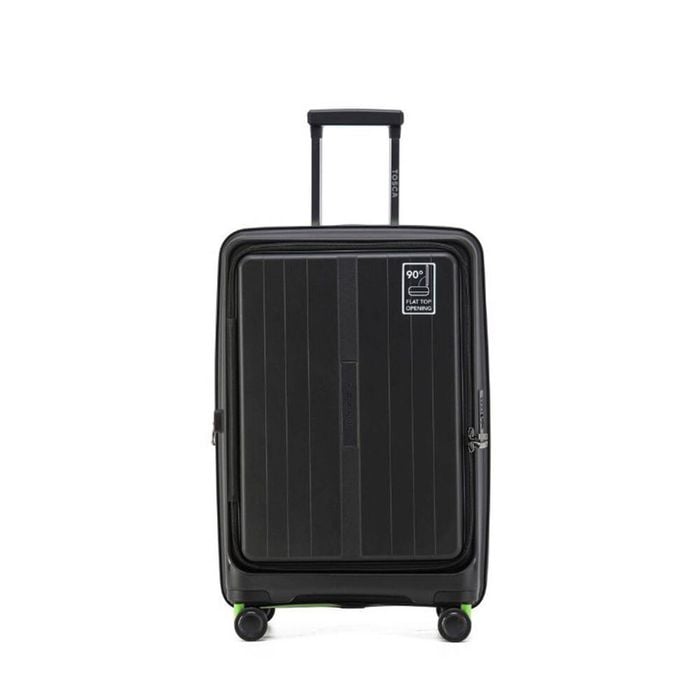 Tosca Cruiser Hard Case Carry On Travelling Suitcase Medium 67x42x27cm BLK/LIM