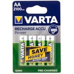 Varta AA 2100mAh Rechargeable Batteries - 4 Pack