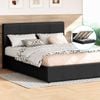 Alfordson Bed Frame King Gas Lift Storage Charcoal