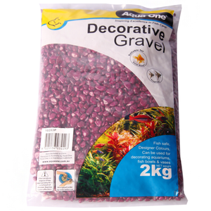 Aqua One Decorative Gravel Purple 7mm 2kg (10283P)
