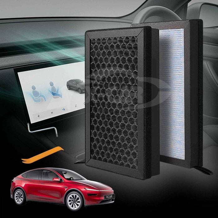 Cabin Air Filter HEPA  Activated Carbon Charcoal For Tesla Model Y Juniper 2025-Onwards Air Intake Filter Accessories 2 Pack