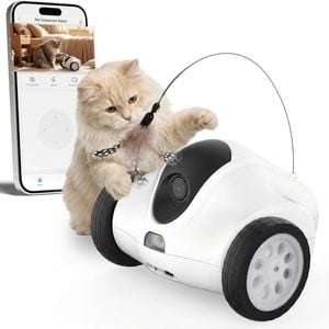 Advwin Pet Robot Camera Pet Camera Home Security with Interactive Teaser