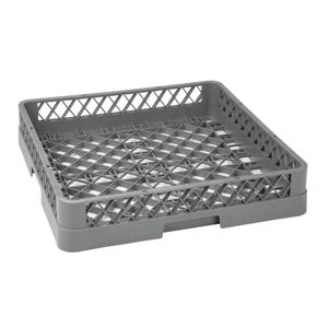 Vogue Dishwasher Rack Open Cup 9 Compartment 500x500x100mm Commercial Glassware Tray K908