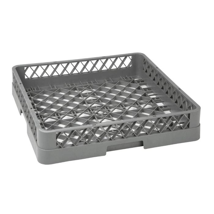 Vogue Dishwasher Rack Open Cup 9 Compartment 500x500x100mm Commercial Glassware Tray K908