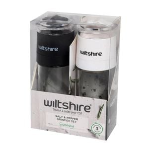 Wiltshire Glass Salt & Pepper Grinder Set | 2 Piece