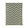 Living Textiles Chenille Blanket - Chevron Sage