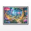 Garden with Plants & Rocks  Print 100% Australian Made 120x90cm  (Poster)