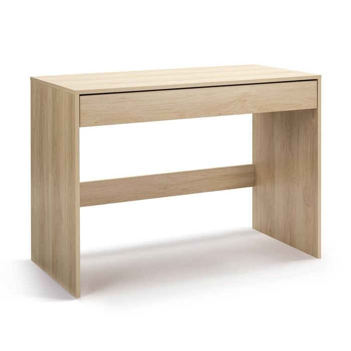 Belle Computer Desk Student Study Office Desk with Drawer Oak