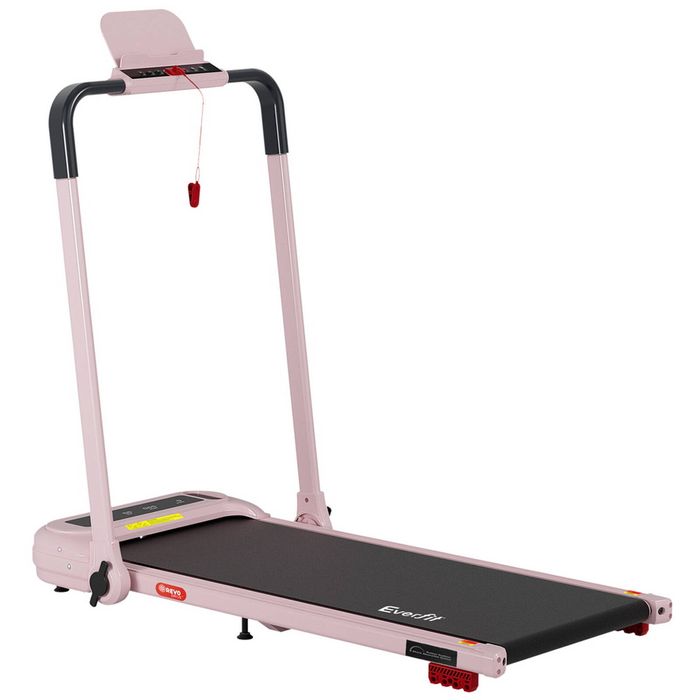 Everfit 3 In 1 Treadmill Electric Walking Pad With Incline Foldable For Home Gym Pink