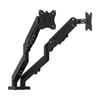 J5create Ergonomic Adjustable Full Range Dual Monitor Mount Aluminium 17-32in