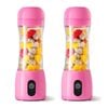 SOGA 2X 380ml USB Rechargeable Mini Juicers – Pink