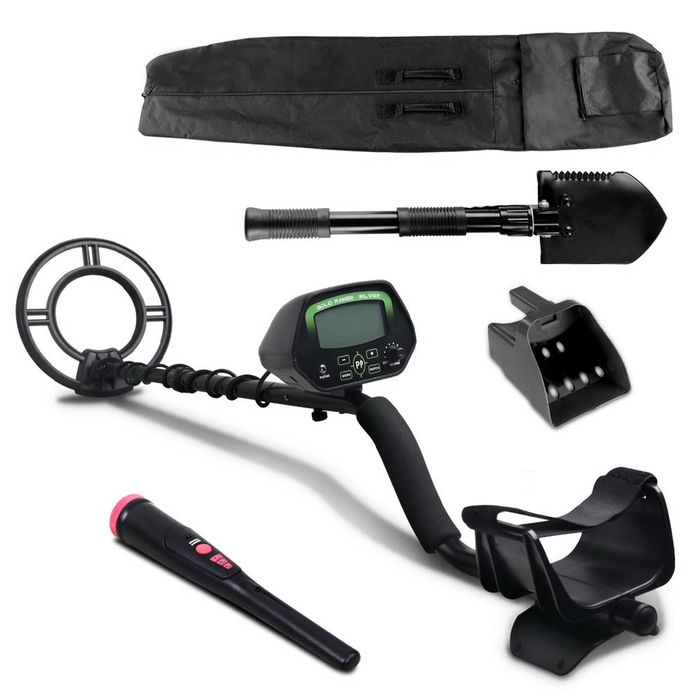 Metal Detector 220MM Deep Sensitive Water Resistant Pinpointer Treasure Hunter Shovel
