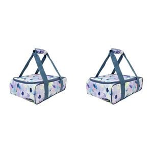 2PK Bambury Ambrosia Insulated Food Carrier Cooler Bag 40x27cm