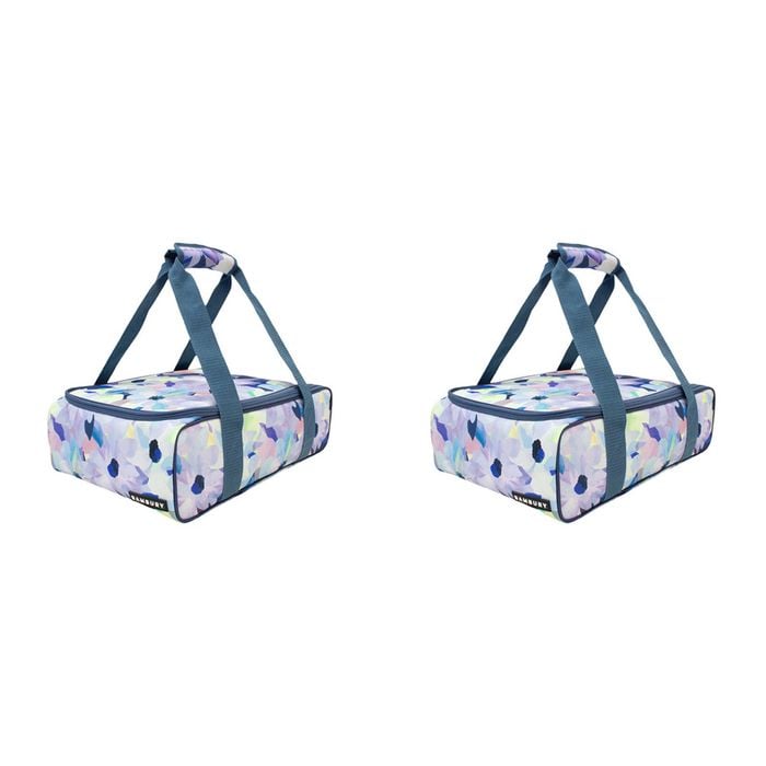 2PK Bambury Ambrosia Insulated Food Carrier Cooler Bag 40x27cm