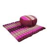 Handmade Zafu & Zabuton Meditation Set - Organic Kapok Round Cushion And Mat For Posture Support