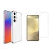 Icoverlover For Samsung Galaxy S25 Case + 2-pack Glass Screen Protectors, Clear