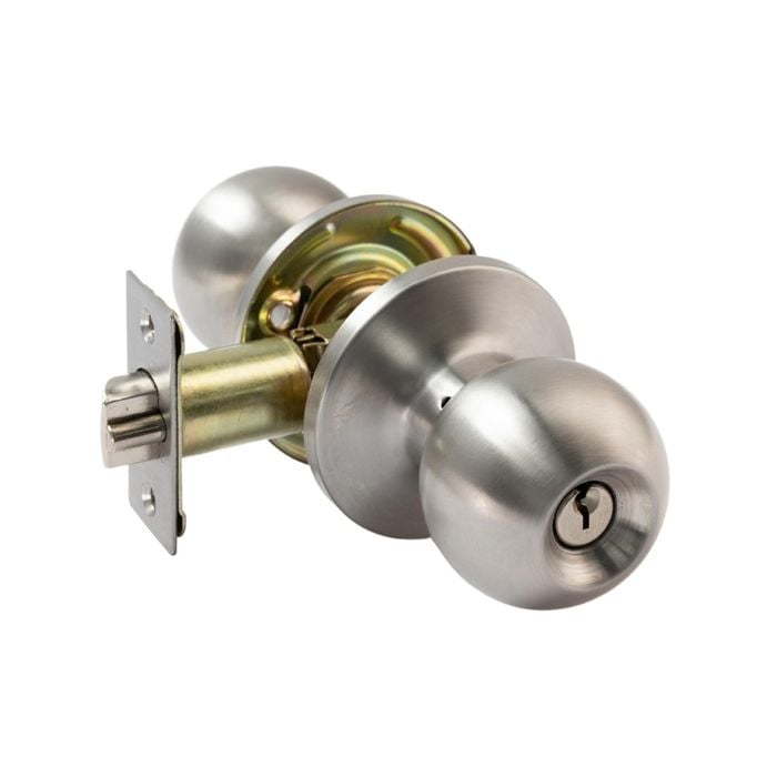 Lane Satin Stainless Steel Bala Entrance Knobset