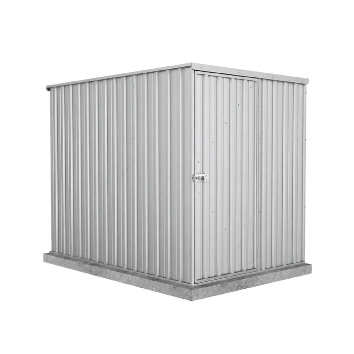 Absco Sheds 1.52 x 2.26 x 1.8m Zincalume Basic Single Door Garden Shed