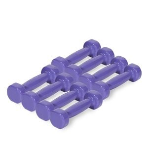 Bodyworx 8PK Vinyl Dipped Weighted Dumbbell 0.5kg Home Gym Workout Set