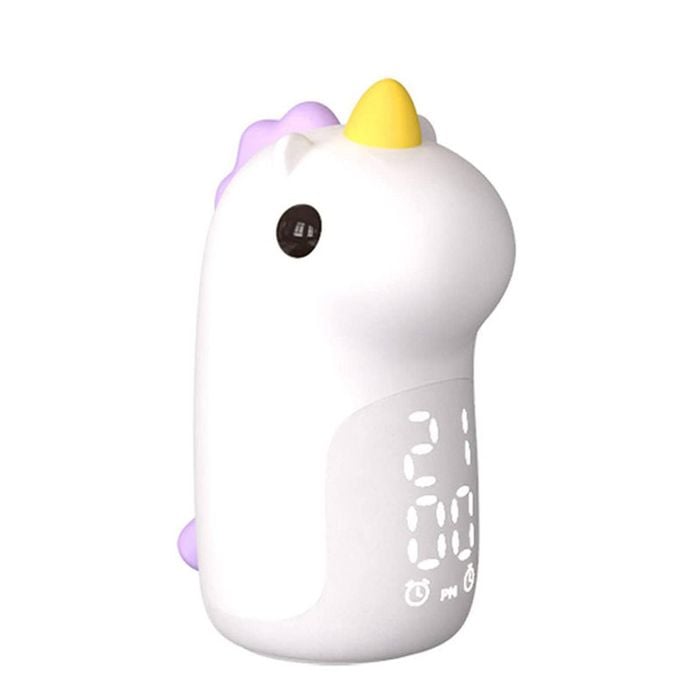 Catzon Unicorn Alarm Clock With 7-levels Night Lights Rechargeable For Kids