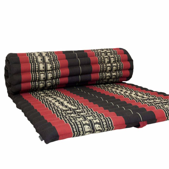 Handmade Thai Kapok Roll Up Mattress - Organic Kapok Sleeping Mat, Yoga Daybed and Floor Futon