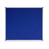 Corporate Felt Pinboard Aluminium Frame 900x900mm Blue