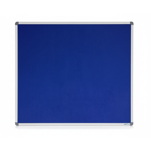 Corporate Felt Pinboard Aluminium Frame 900x900mm Blue