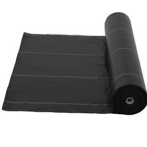 Advwin Weed Mat, 1.83 x 50m Woven Ground Cover, High Permeability & UV Resistant