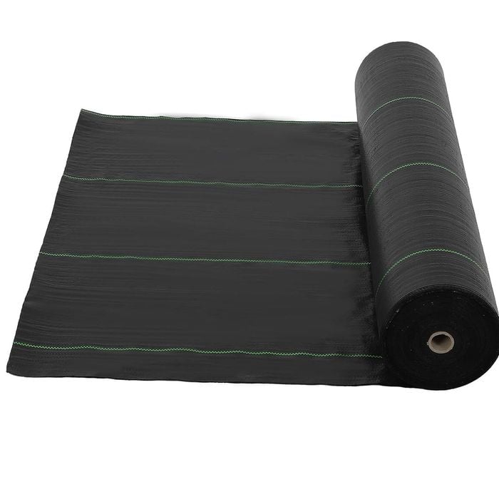 Advwin Weed Mat, 1.83 x 50m Woven Ground Cover, High Permeability & UV Resistant