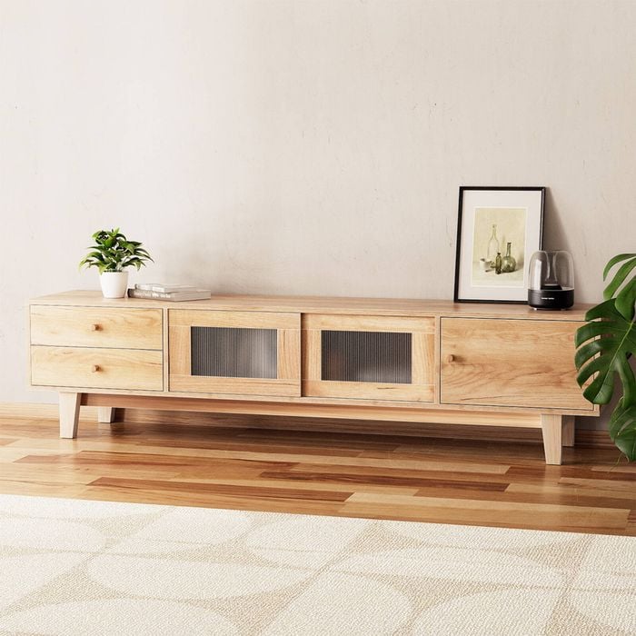 HOMFURN 180 cm Melamine Particleboard TV Unit