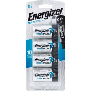 Energizer Max Plus D - 4 Pack