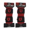 2x 2pc Lift-tech Comp Elastic Support Wrist Wrap Red 18in W/ Thumb Loop