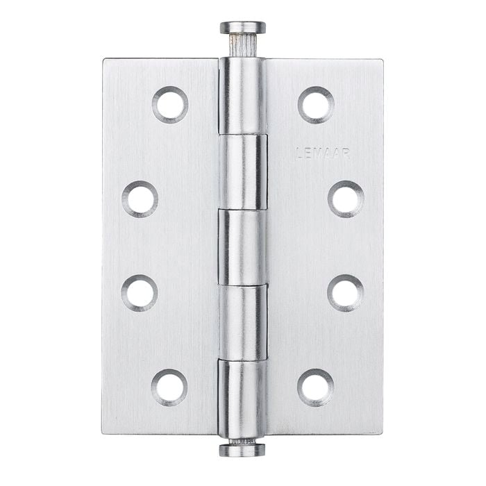 Lemaar 100 x 75 x 2.5mm Satin Stainless Steel Loose Pin Flat Tip Hinge