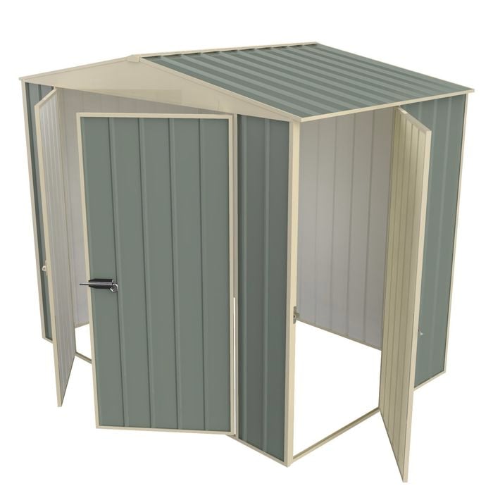 Build-a-Shed 2.3 x 1.5 x 2.3m Gable Single Hinged Side Door Shed - Green