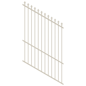 ProtectorAl 350 - 1200 x 1800mm Surfmist Raked 16-30º Spear Top Pool Fence Panel