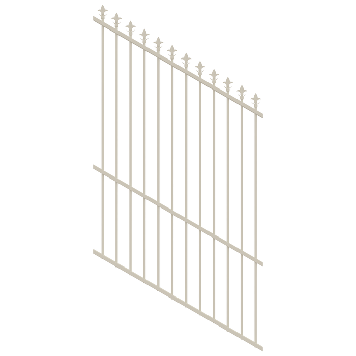 ProtectorAl 350 - 1200 x 1800mm Surfmist Raked 16-30º Spear Top Pool Fence Panel