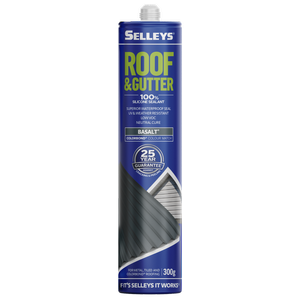Selleys 300g Roof and Gutter Silicone Waterproof Sealant - Basalt