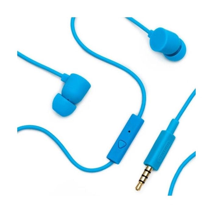 Coloud Colors Blue Headphones Earbuds Stereo Headset with Mic & Remote C19M