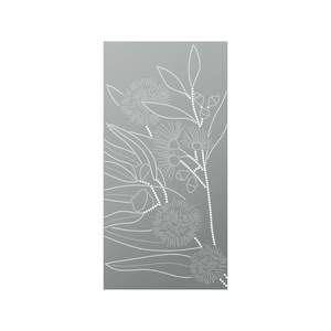 Walpix 1800 x 900 x 2.5mm Perforated Aluminium Decorative Screen Flat Profile Eucalyptus - Woodland Grey