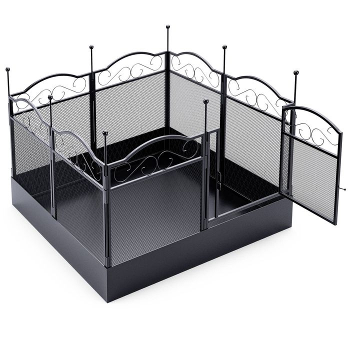 Advwin 8 Panel Pet Playpen Heavy-duty Dog Cage Pet Fence Pet Enclosure Cage