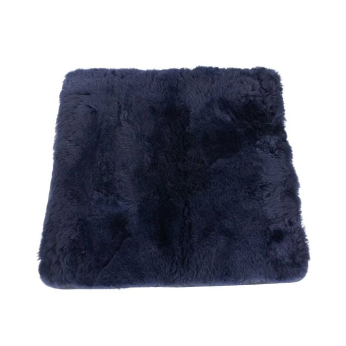 Naturally Sheepskins 40x40cm Navy + Navy Padded Sheepskin Seat Pad