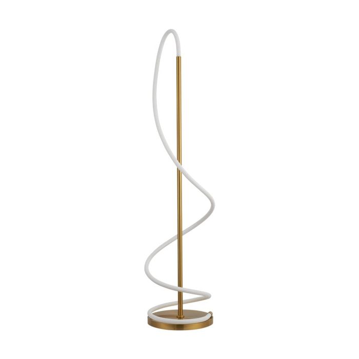 Lexi Lighting Lyona LED Floor Lamp Gold 24W 140cm Modern Indoor Lighting