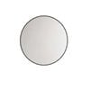 Attica 700mm Matte Black Baia Premium Framed Round Mirror