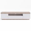 Coastal White Wooden TV Cabinet Entertainment Unit (180cm)