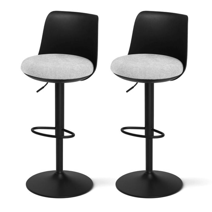 Artiss Bar Stools x2 64cm Black